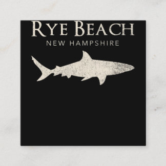 Carte De Visite Carré Rye Beach New Hampshire - Cadeaux d'amoureux des r