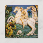 Carte De Visite Carré Saint George, Dragon et Princesse Black (Dos)