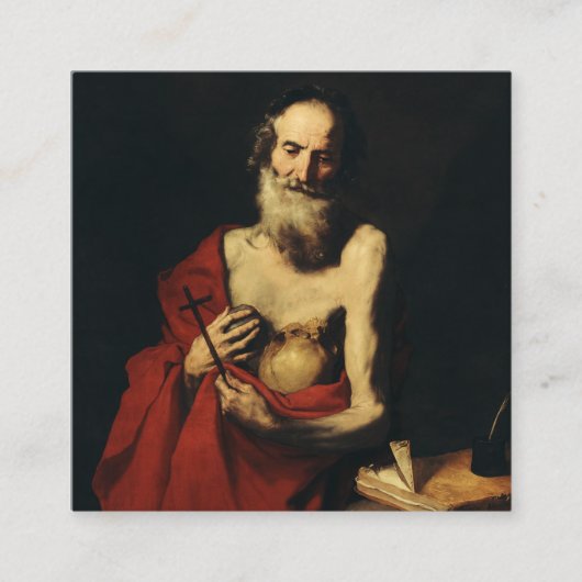 Carte De Visite Carré Saint Jérôme par Jusepe de Ribera (Devant)