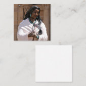 Carte De Visite Carré Saint Kateri Tekakwitha (Devant / Derrière)