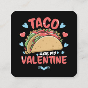 Carte De Visite Carré Saint-Valentin-Taco
