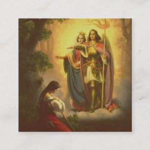 Carte De Visite Carré Sainte Jeanne d'Arc