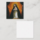 Carte De Visite Carré Sainte Margaret Mary Alacoque (Devant / Derrière)