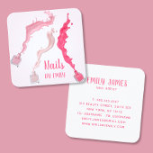 Carte De Visite Carré Salon de Spa professionnel moderne tendance unique