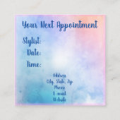 Carte De Visite Carré Salon des cheveux (Dos)