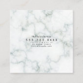 Carte De Visite Carré Salon Faux Parties scintillant Eyelashes Noir Blan (Dos)