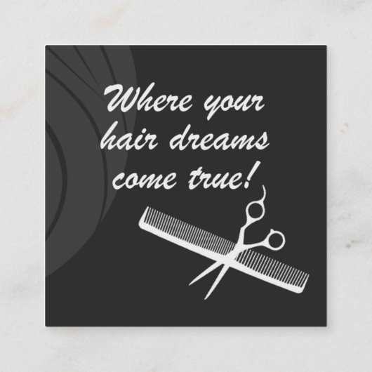 Carte De Visite Carré Salon Gregory Tomos (Dos)