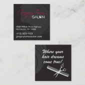 Carte De Visite Carré Salon Gregory Tomos (Devant / Derrière)