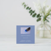 Carte De Visite Carré Salon Maquillage Élégant Carré professionnel luxe (Debout devant)