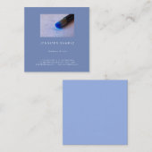 Carte De Visite Carré Salon Maquillage Élégant Carré professionnel luxe (Devant / Derrière)