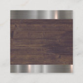 Carte De Visite Carré Salon Shears Rustique Bois Metal Trier (Dos)