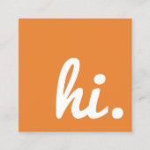 Carte De Visite Carré salut (Devant)