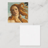 Carte De Visite Carré Sandro Botticelli Birth Of Vénus (Devant / Derrière)
