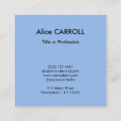 Carte De Visite Carré Sandro Botticelli - Naissance de Vénus - Code QR (Dos)