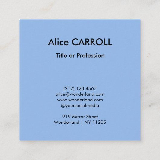 Carte De Visite Carré Sandro Botticelli - Naissance de Vénus - Code QR (Dos)