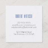 Carte De Visite Carré Sapphire Gemstone (Dos)