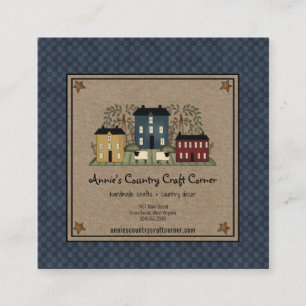 Carte De Visite Carré Sauvetage primitif Arbre et mouton