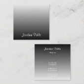 Carte De Visite Carré Script manuscrit élégant Modèle professionnel (Devant / Derrière)