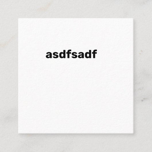carte de visite carré sdfsdf (Devant)