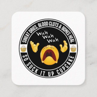 Carte De Visite Carré Sécher la sueur, caillots de sang et os guérir, si