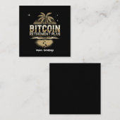 Carte De Visite Carré Sécurisez votre avenir avec un plan de retraite Bi (Devant / Derrière)