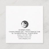 Carte De Visite Carré Sécurité des clôtures (Dos)