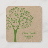 Carte De Visite Carré Service Arborescence (Devant)