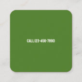 Carte De Visite Carré Service Arborescence (Dos)