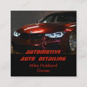 Carte De Visite Carré Service de détail automatique mobile professionnel