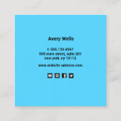 Carte De Visite Carré Service de ménage du logo diamant (Dos)