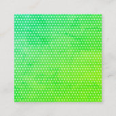 Carte De Visite Carré Service De Nettoyage À Point Polka Cute Dame (Dos)