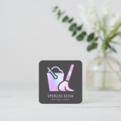 Carte De Visite Carré Service de nettoyage de la chambre à compartiments (Debout devant)