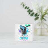 Carte De Visite Carré Service de peinture professionnelle (Debout devant)