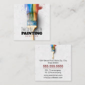 Carte De Visite Carré Service de peinture professionnelle (Devant / Derrière)