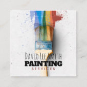 Carte De Visite Carré Service de peinture professionnelle (Devant)
