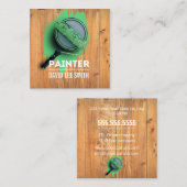 Carte De Visite Carré Service de peinture professionnelle (Devant / Derrière)