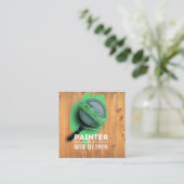 Carte De Visite Carré Service de peinture professionnelle (Debout devant)