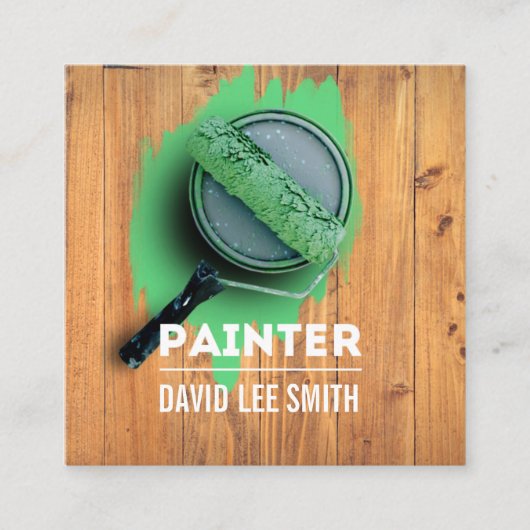 Carte De Visite Carré Service de peinture professionnelle (Devant)
