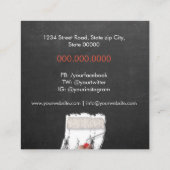 Carte De Visite Carré Service de peinture professionnelle (Dos)