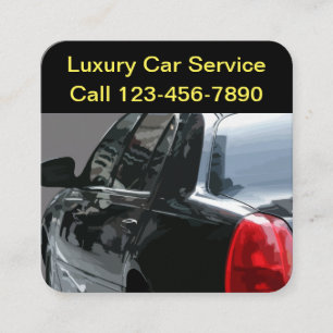 Carte De Visite Carré Service de voiture de luxe