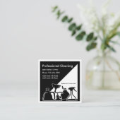 Carte De Visite Carré Service moderne de nettoyage (Debout devant)