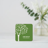 Carte De Visite Carré Services d'arborescence (Debout devant)