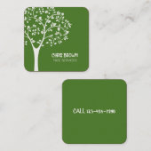 Carte De Visite Carré Services d'arborescence (Devant / Derrière)