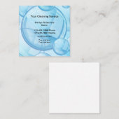 Carte De Visite Carré Services de nettoyage professionnel (Devant / Derrière)