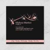 Carte De Visite Carré Services de nettoyage professionnels de la maison (Dos)