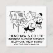 Carte De Visite Carré Services de support aux entreprises (Devant)