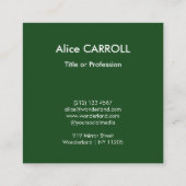 Carte De Visite Carré Seurat - Un dimanche sur La Grande Jatte - Code QR (Dos)