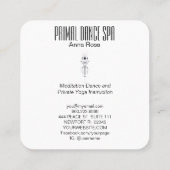 Carte De Visite Carré *~* Shaman céleste sacré de la tribu aztèque cosmi (Dos)