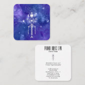 Carte De Visite Carré *~* Shaman céleste sacré de la tribu aztèque cosmi (Devant / Derrière)