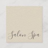 Carte De Visite Carré Signature Script Social Texté QR Code Salon (Devant)